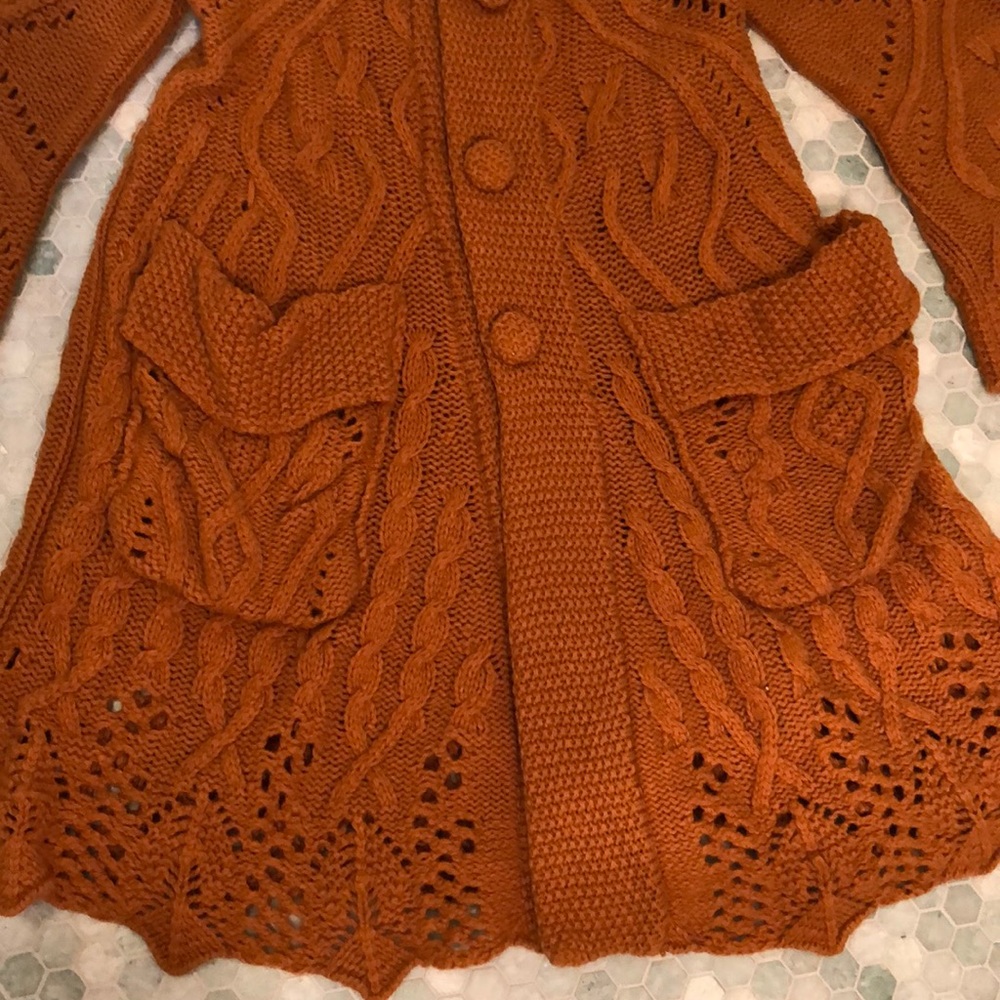 Rare anthropologie Ivko sweater coat cardigan S - Picture 3 of 8